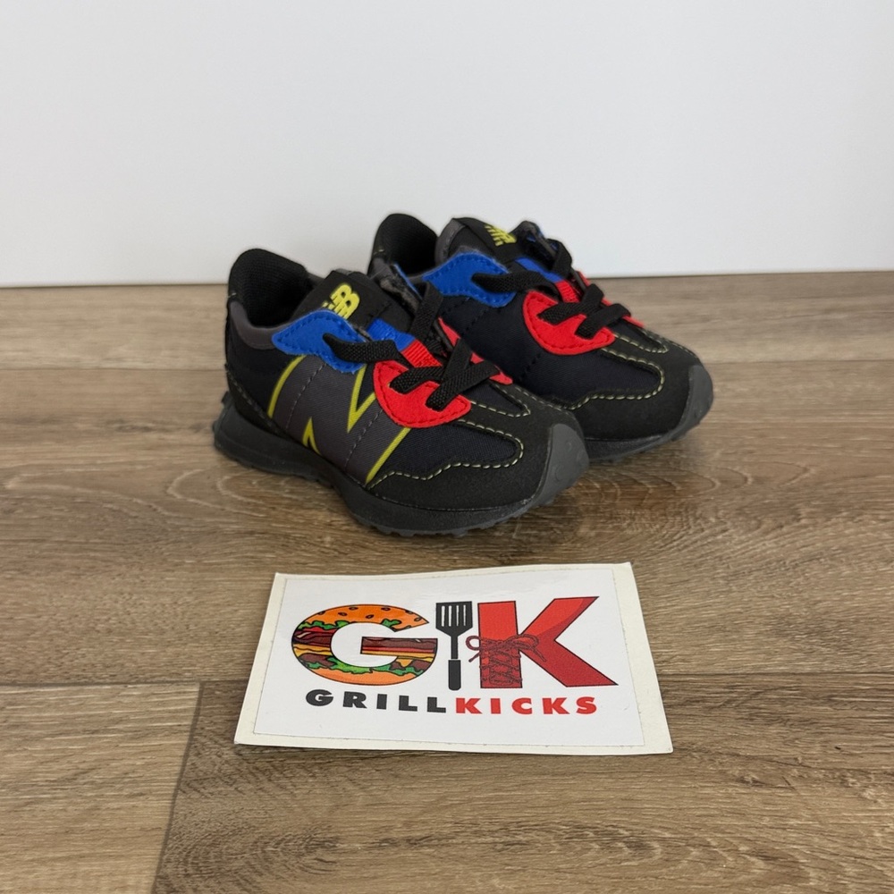 New Balance Toddler Slip on “BIG N” black Blue Red Green Kids